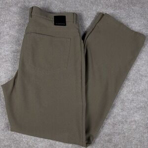 ALBERTO Ceramica Men's Beige Twill Stretch Comfort Fit Straight Pants‎ Size 34